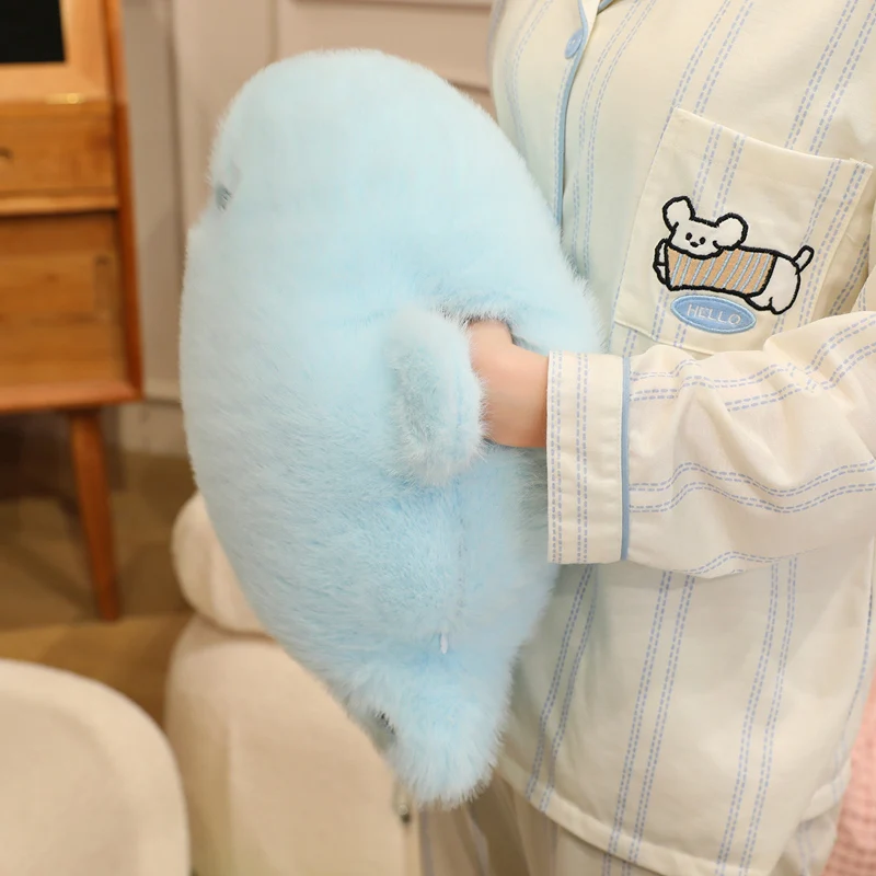 Kawaii Cotton Candy Chubby Seal Hand Warmer Plush