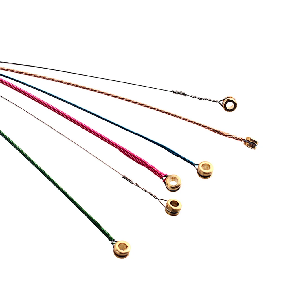 

6pcs 6 Guitar String Acoustic Electric Folk Bass Durable Rust-Proof Coating Stable Sound Smooth Feel Long Lifespan Guitar Parts