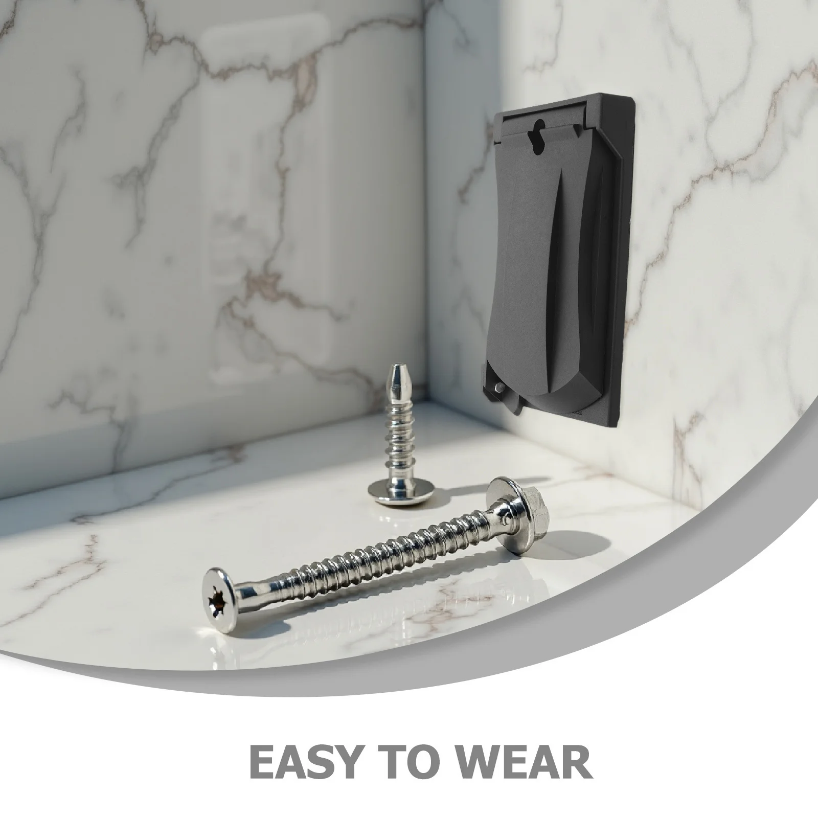 

Waterproof Outlet Box Outdoor Weatherproof Socket Cover Dustproof Electrical Outlet Box For Garden Patio Bathroom Use