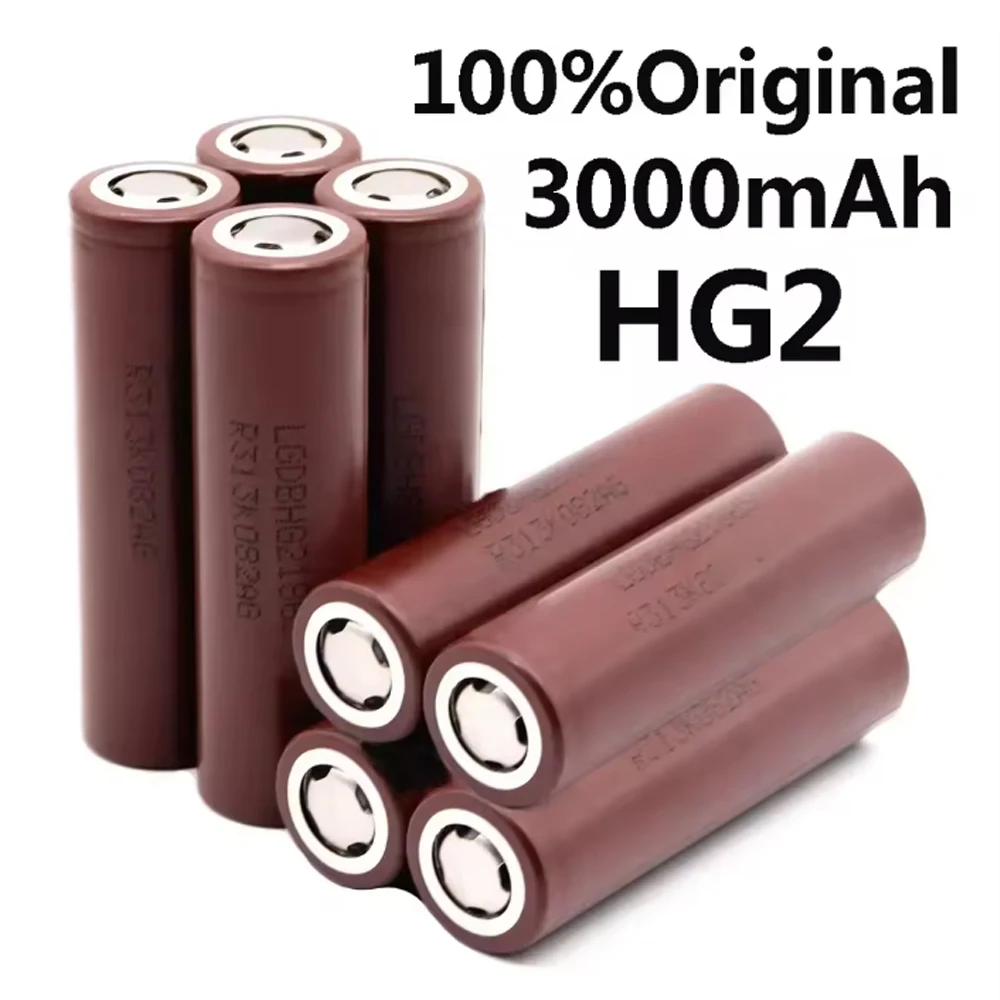 

2025 100% Brand New Original Hg2 45g 3000mAh 3.7V Discharge 20A 18650 Lithium Battery Dedicated To Power Tools
