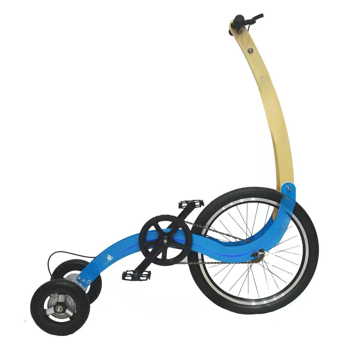 Seatless upright riding bike, outdoor sports three-wheeled portable
