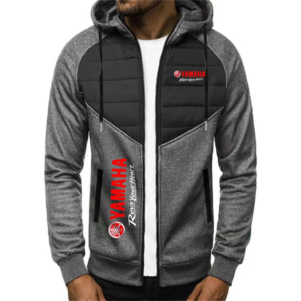 

20251 Yamaha, однотонный базовый стиль, свободный повседневный пуловер с капюшоном в американском стиле ретро, универсальная толстовка с длинными рукавами