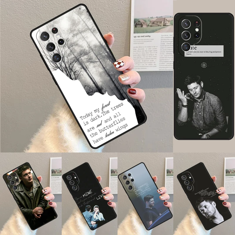 Cover For Samsung Galaxy S24 Ultra S21 S22 S8 S9 S10E Note 10 20 Plus FE S23 dean winchester supernatural Phone case Coque