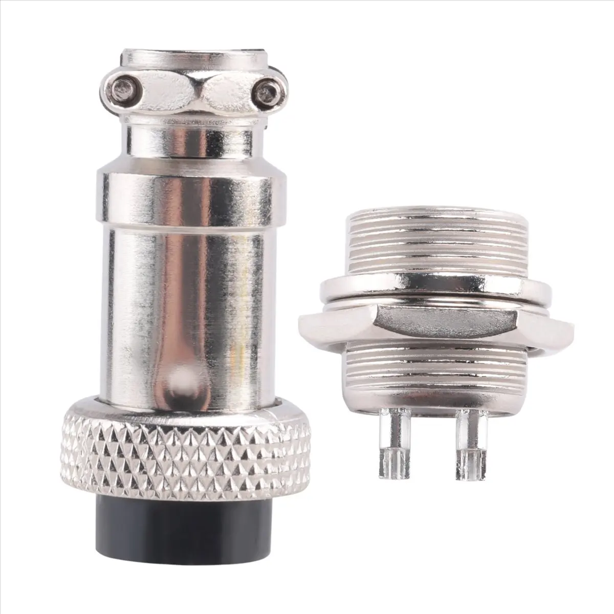 HITL GX16 Aviation Connector 2-Pin 400V Screw Type Male and Female Butt Cable Connector Aviation Plug Socket Connector