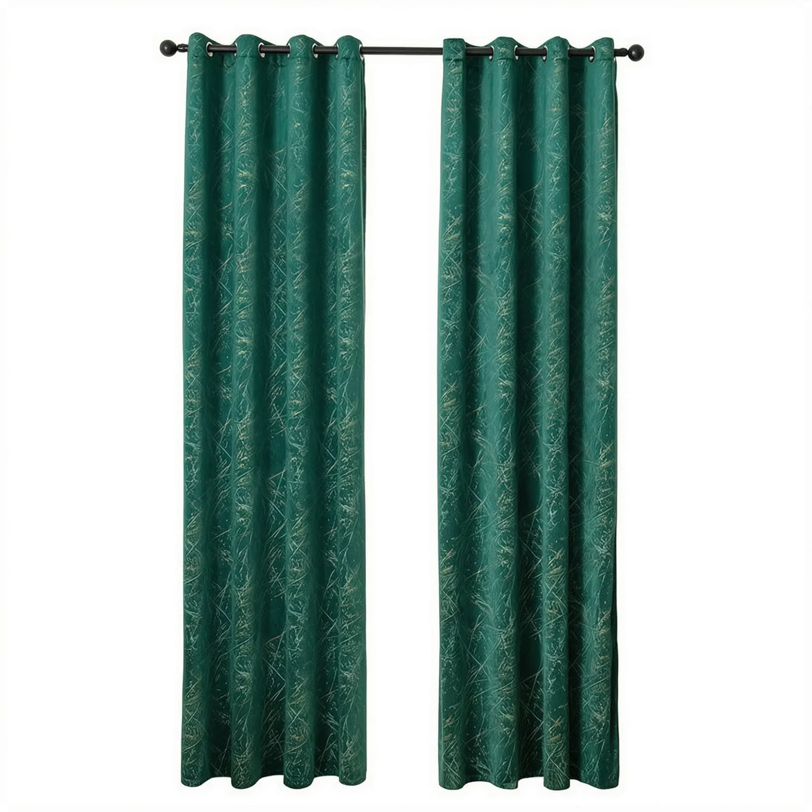 Dazzling Forest Green Curtains Chic Vibrancy 46x54 Inch Panels Complete Home Aesthetic Velvet 2