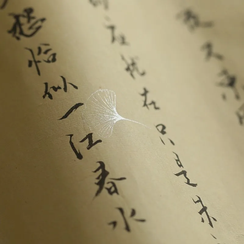 30 Sheets Xuan Paper for Calligraphy - Semi-Raw/Semi-Ripe Rice Paper - Small Regular Script Practice 34x69 cm