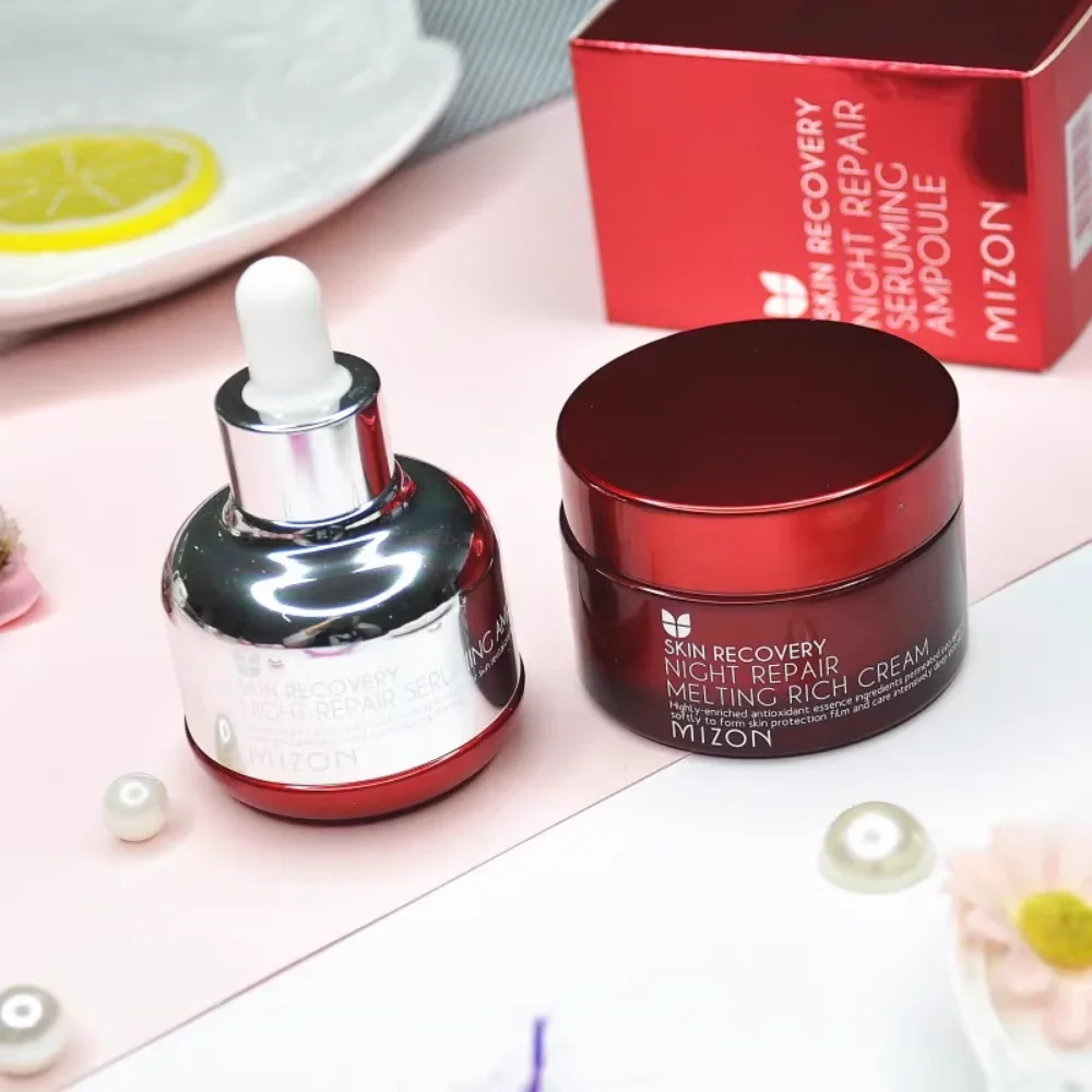 Korea Mizon Skin Recovery Night Repair Melting Rich Essence Cream Brighten Anti-aging Lifting Firming Face Luxury Face Skin Care