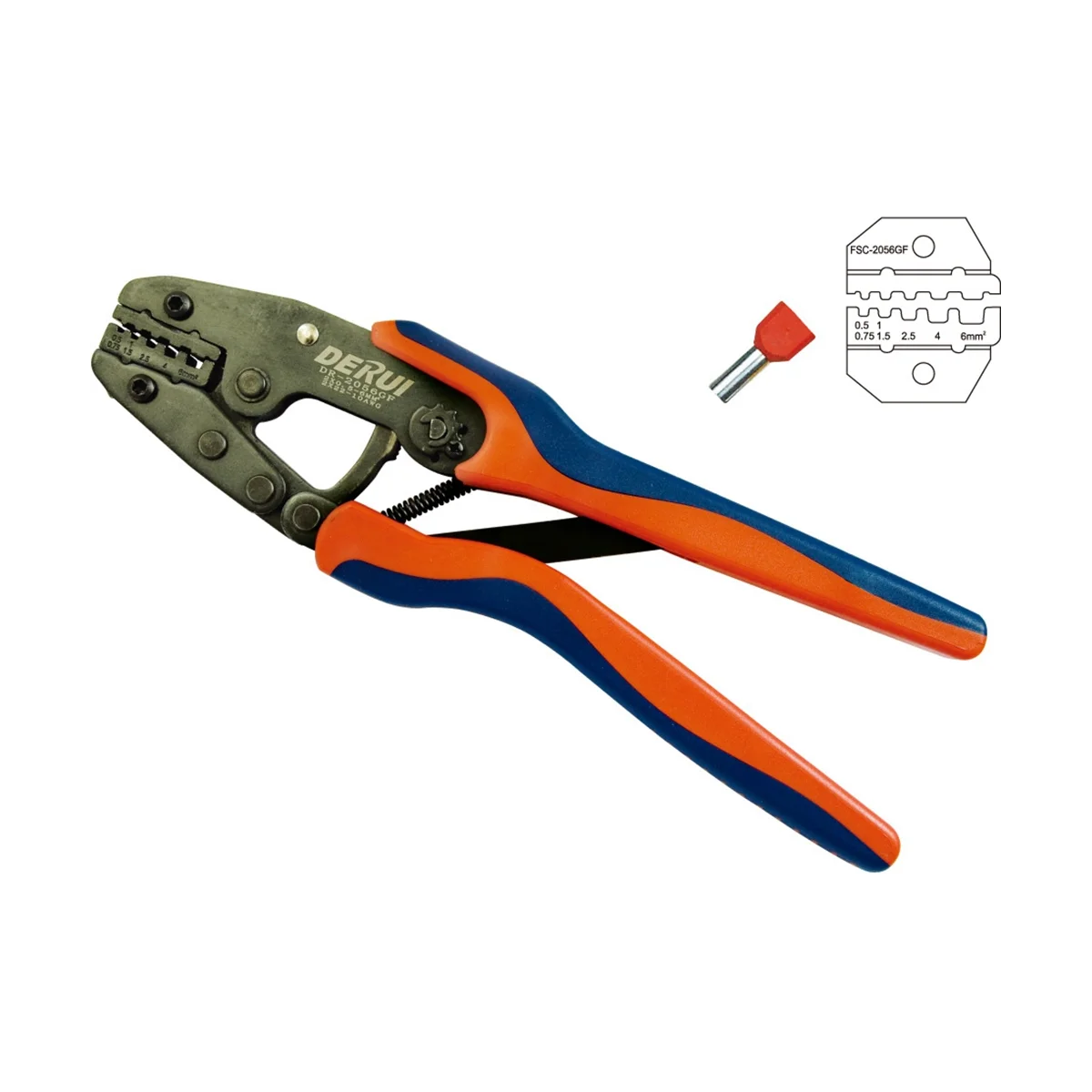 

Sturdy DR-2056GF Crimping Pliers Manual Tubular End Crimping Pliers Ratchet Plier