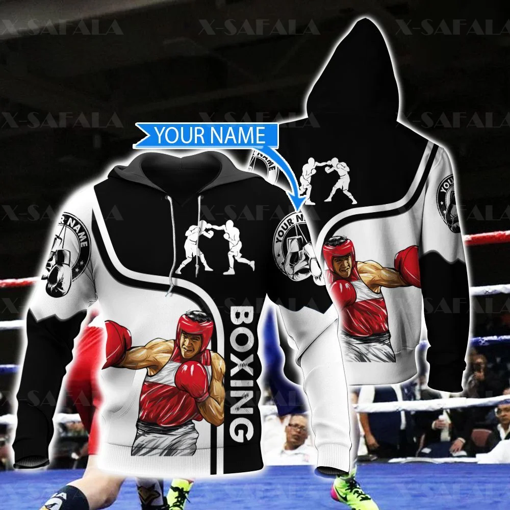 

Boxing Lover Sports Pugilism Boxer Fight Customed 3D Full Print Hoodie Man Women Outwear Zipper Pullover Sweatshirt Unisex-2