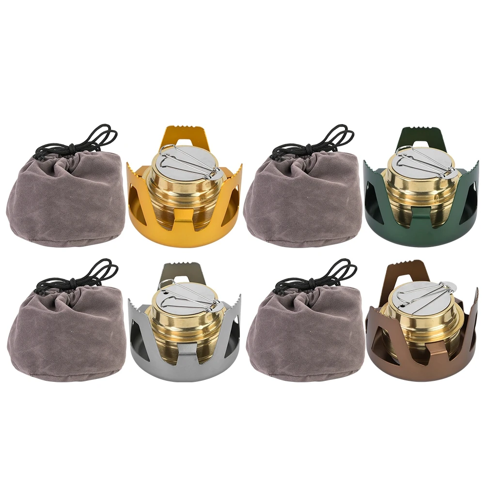 

Portable Ultra Light Mini Alcohol Stove Copper Alloy Camping BBQ Hiking Cooking Spirit Burner