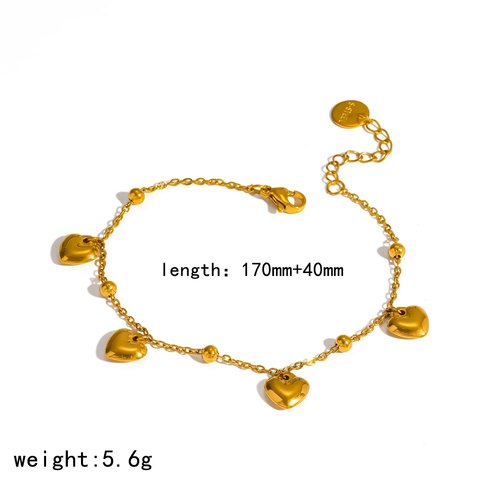 Damen-Fußkettchen aus 316L Edelstahl mit Seestern- und Muschelmotiv, goldfarbene Kette, modischer Sommer-Strand-Schmuck, wasserdicht – Detail 7