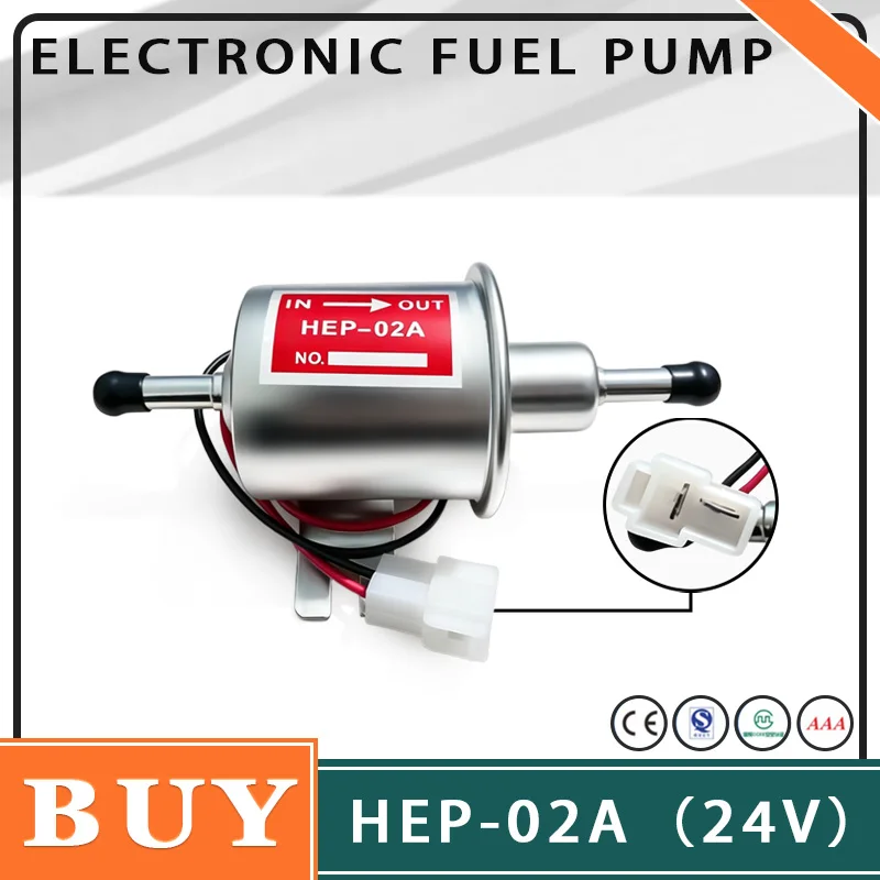 Electronic Fuel Pump HEP-02A(24V) Fuel System Component Monitoring Fuel Tank Fuel Quantity Control Excess Fuel Backflow XH2024