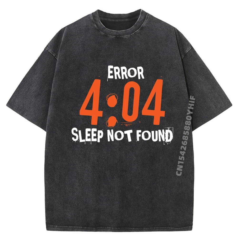 

Sleep Not Found Computer Specialist Clothes Streetwear Tee Shirt For Men Vaporwave Printed Tshirt Mens Loose Washed Tops