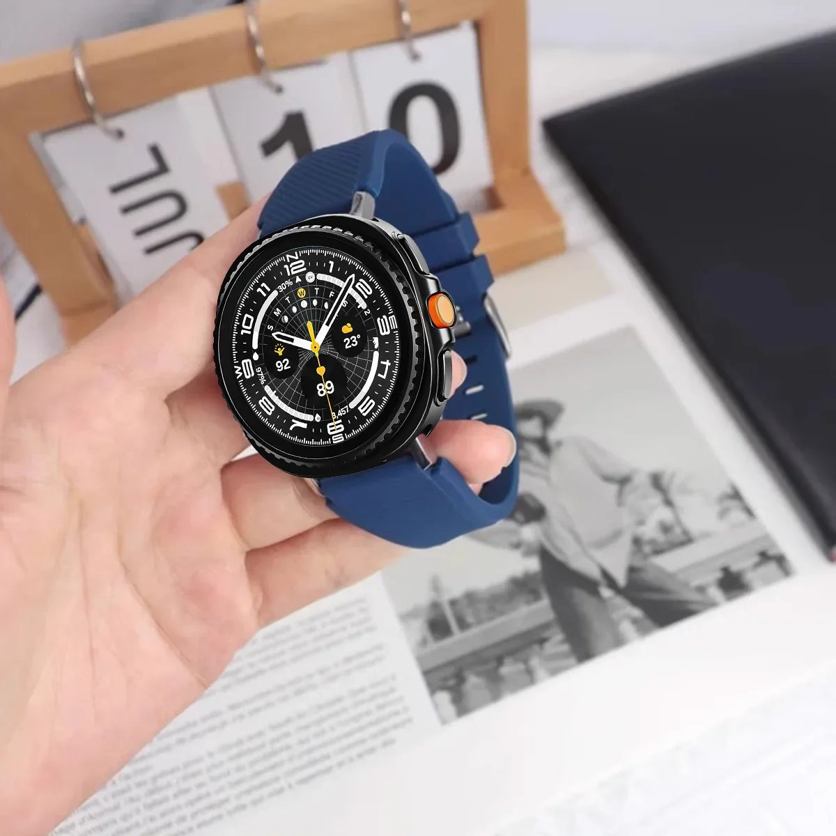 삼성 갤럭시 시계 울트라 2025 액세서리 correa 팔찌에 대한 스포츠 실리콘 스트랩 삼성 갤럭시 Watch8 40 44mm/8Classic