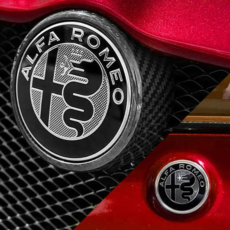 

2026 Hot Car Sticker Alfa Romeo Gtam black badge, front and rear badge, for Giulia Stelvio Tonale exterior accessories