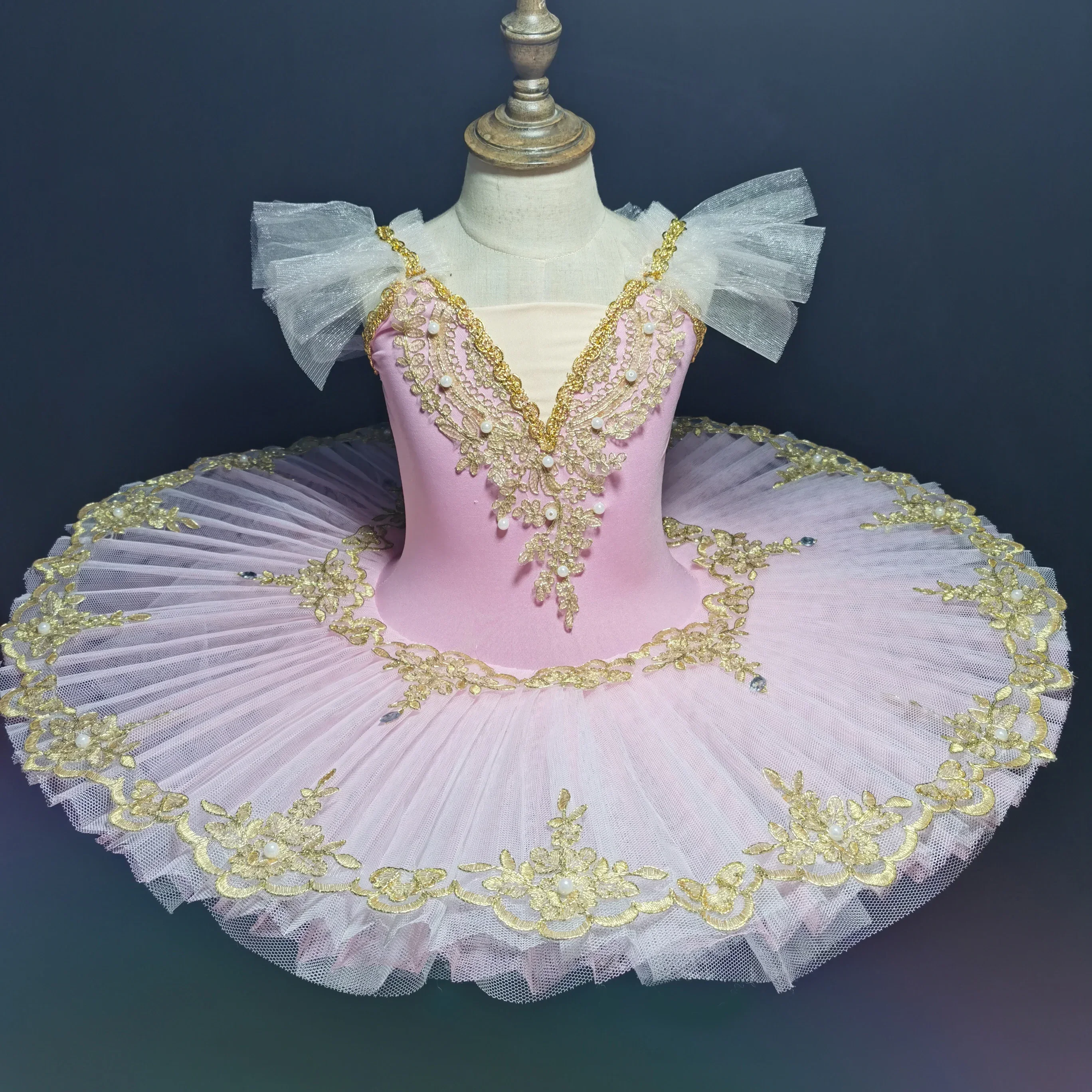 Tutu de ballet professionnel pour filles, plateau rose bleu, pansement, robe de soirée ballerine, costume de danse pour adultes, femmes et enfants