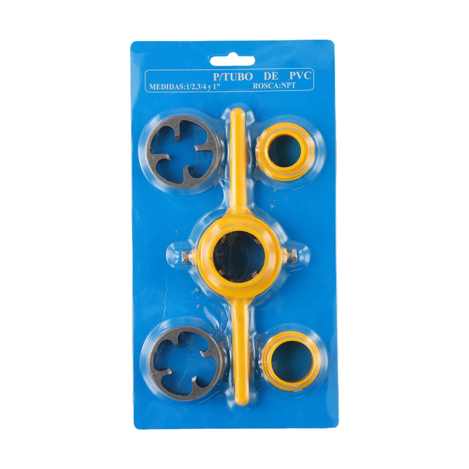 6pcs Manual Pipe Threader 1/2 3/4 1Inch Plumbing PVC Thread Tool Maker Screw Die Made Of Practical Plastic And Alloy