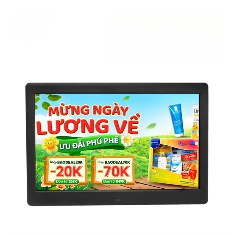 Ultra Slim Custom logo Usb Sd Card Ips hd 1080p LCD Display Video Picture 10 Inch Digital Photo Frame