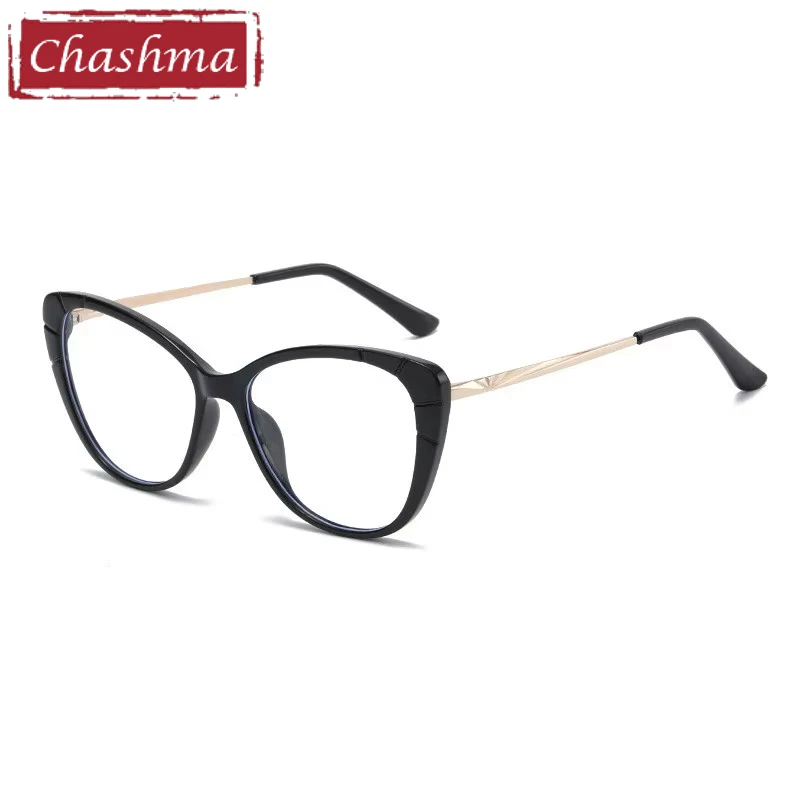 Chashma Prescription Glasses Women Optical Cat Eye Myopia Girls Eyeglasses Frames Recipe Lenses Eyewear Spring Hinge Spectacles