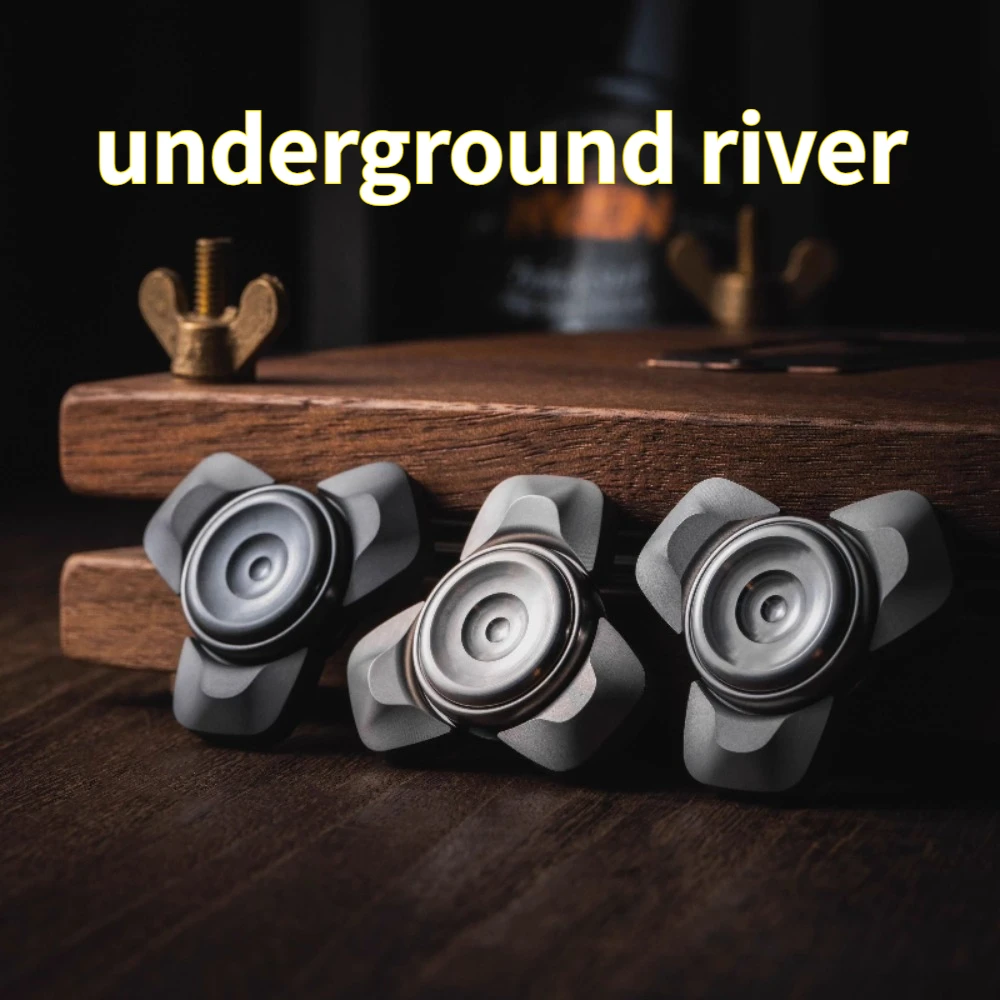 

Минималистичный механический металлический спиннер BTWEDC Underground River с тремя лопастями для снятия стресса, настольная игрушка