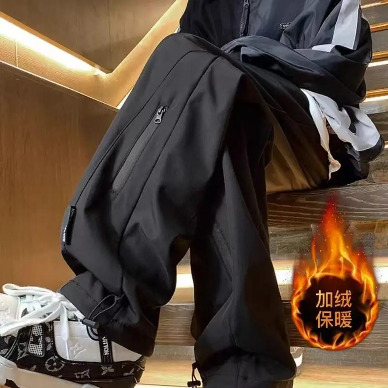 

Spring Men's Clothes Large Sizes Clothing Men Thermal Trousers Y2K Clothes Working Pants for Man Homme Leisure Baggy Pants New