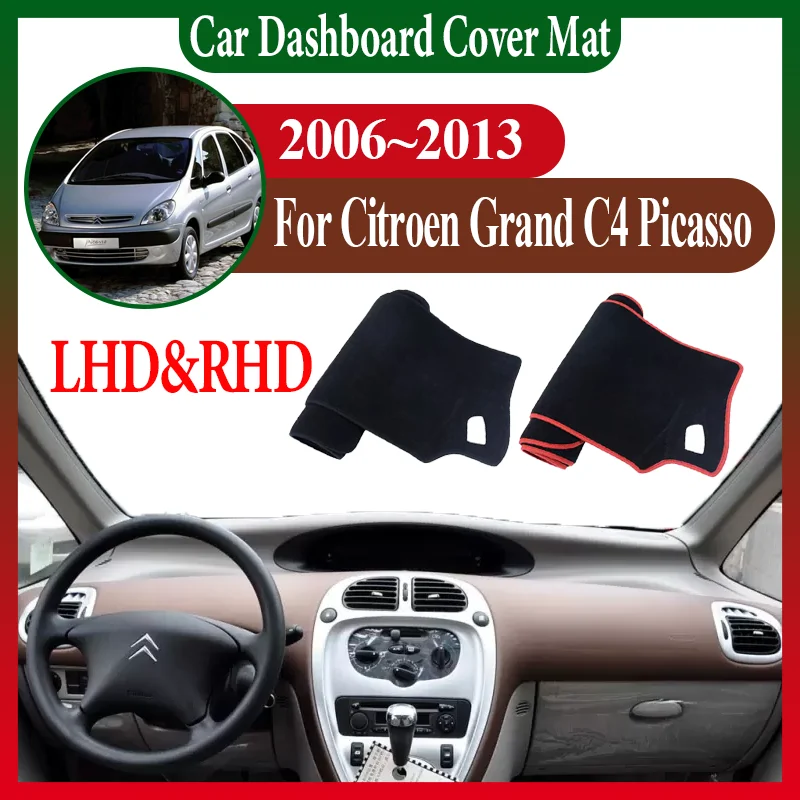 

Аксессуары для Citroen Grand C4 Picasso SpaceTourer 2006 ~ 2013, солнцезащитный коврик для приборной панели автомобиля, коврик для центральной консоли, коврик для предотвращения света