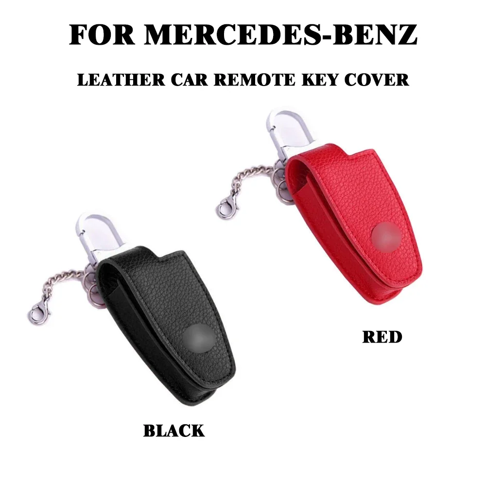 Yubao New Leather Car Remote Key Case Cover Holder Key Chain Keyring For Mercedes-Benz  B,C,E,S ,GLK300, CLA CLS ML GLA GLK GLE