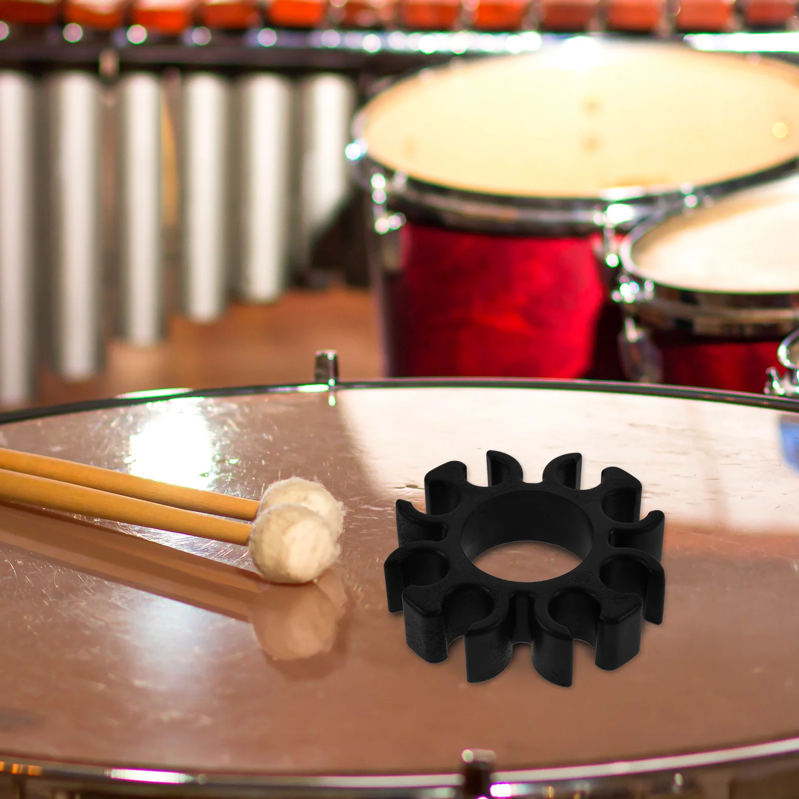 

1pcs Drumstick Holder Clip Black Silicone Durable Replacement Stand Accessory Music Instrument Supplies Strong Clamping Force