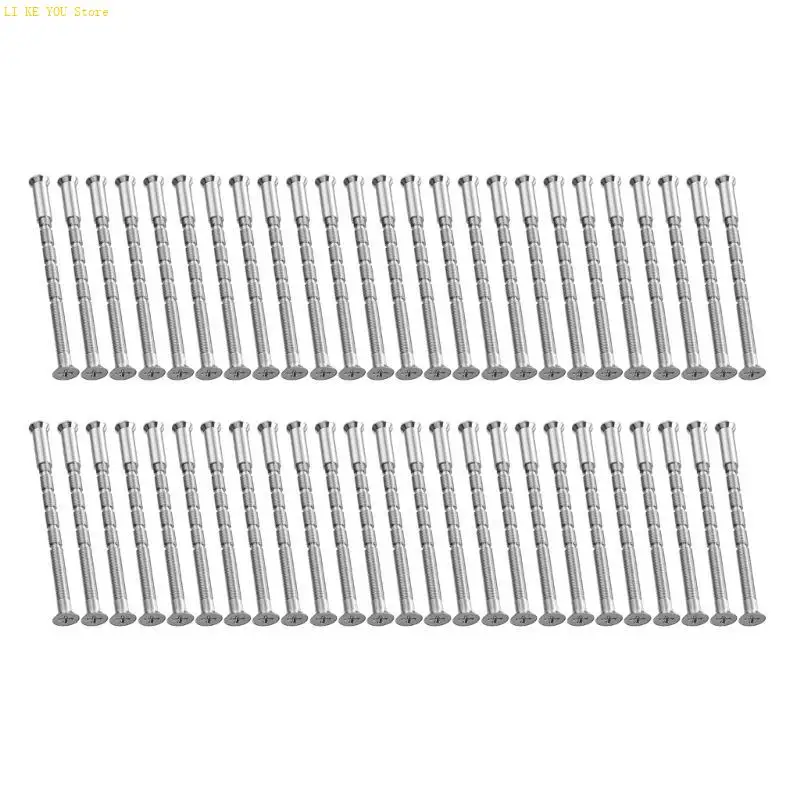 W3JE Convenient 4mm 50pcs Screws Stylish Screw Set Durable Perfect for DIY Project