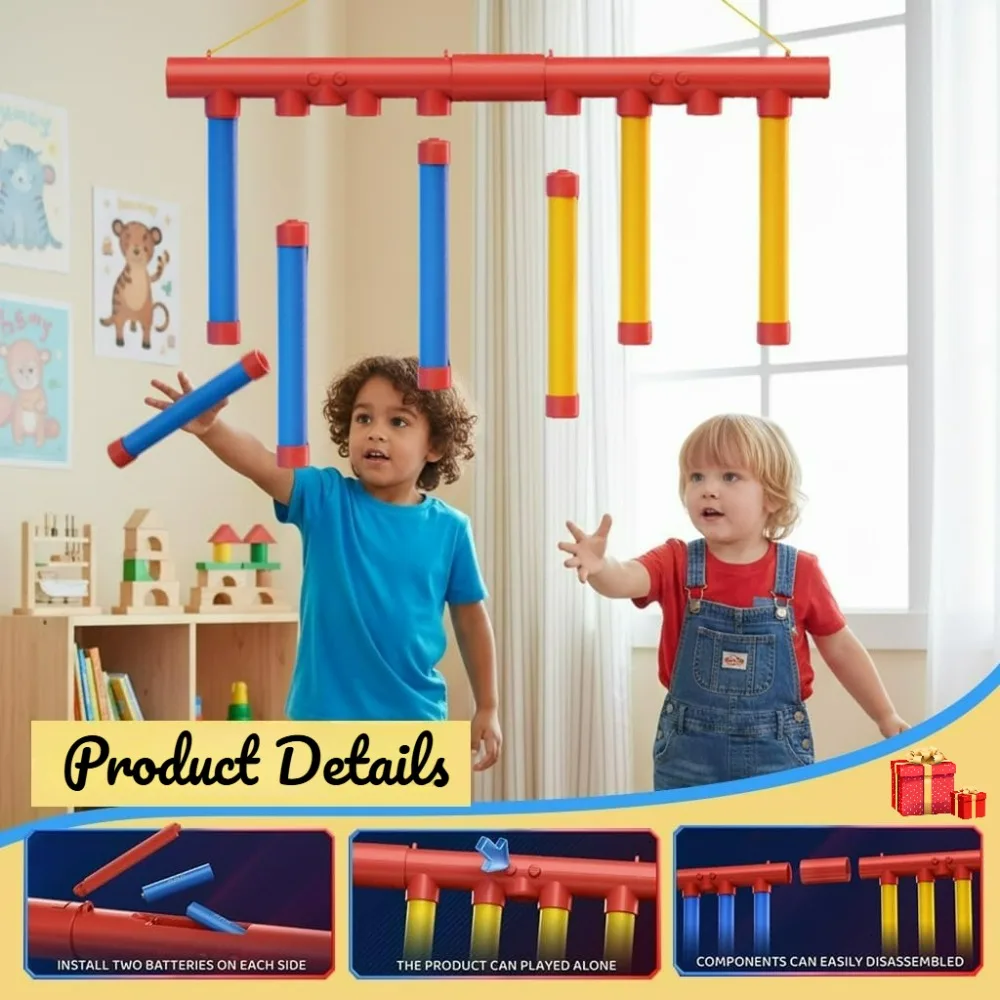 لعبة أعواد السقوط لتحدي اللاعبين للتدريب على القدرة على رد الفعل، ألعاب الحفلات التعليمية، لعبة تفاعلية بين الوالدين والطفل