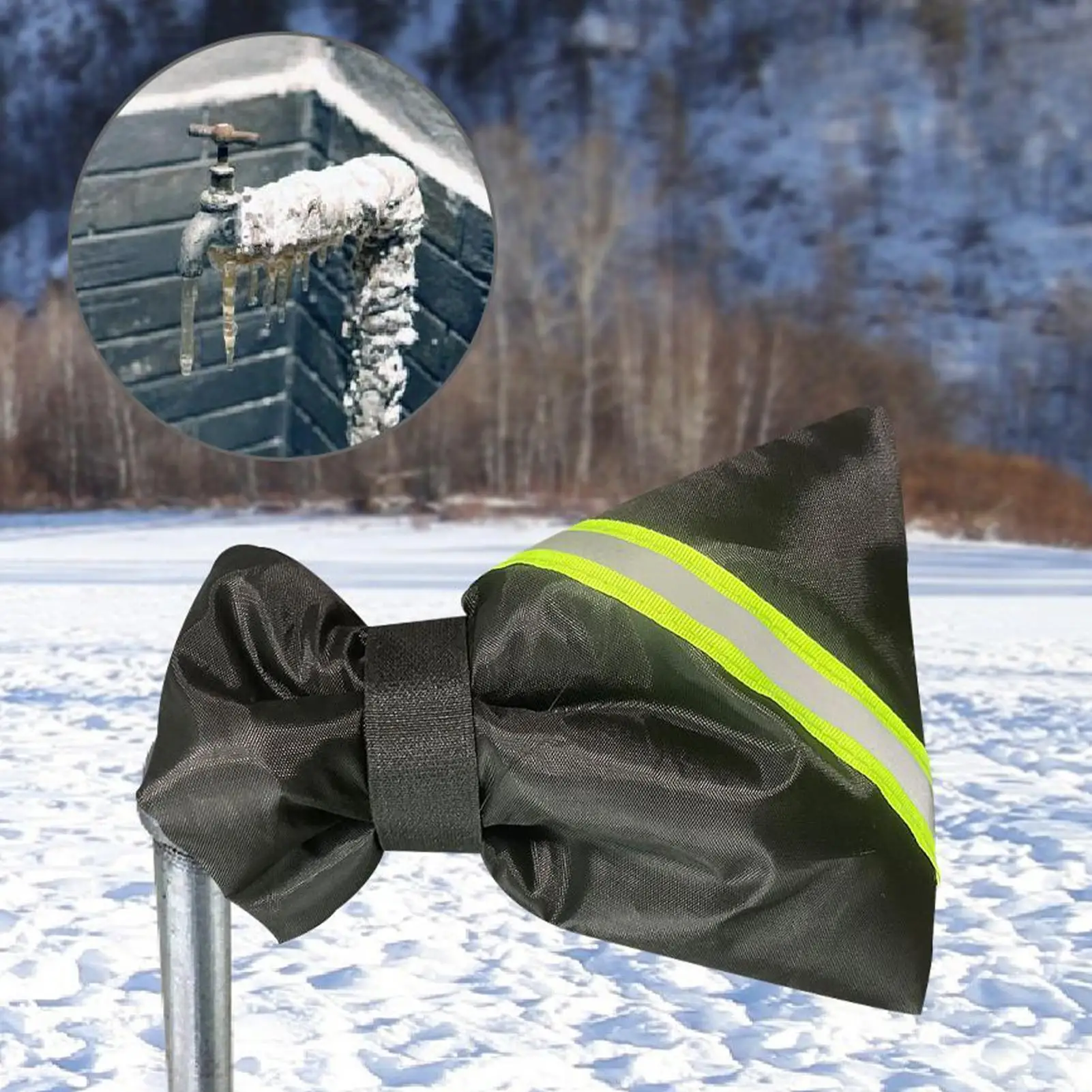 في الهواء الطلق صنبور يغطي لفصل الشتاء معزول الحنفية واقية التفاف المضادة للأشعة فوق البنفسجية صنبور مقاوم للماء التفاف للطقس البارد الأنابيب في الهواء الطلق جيدا #3