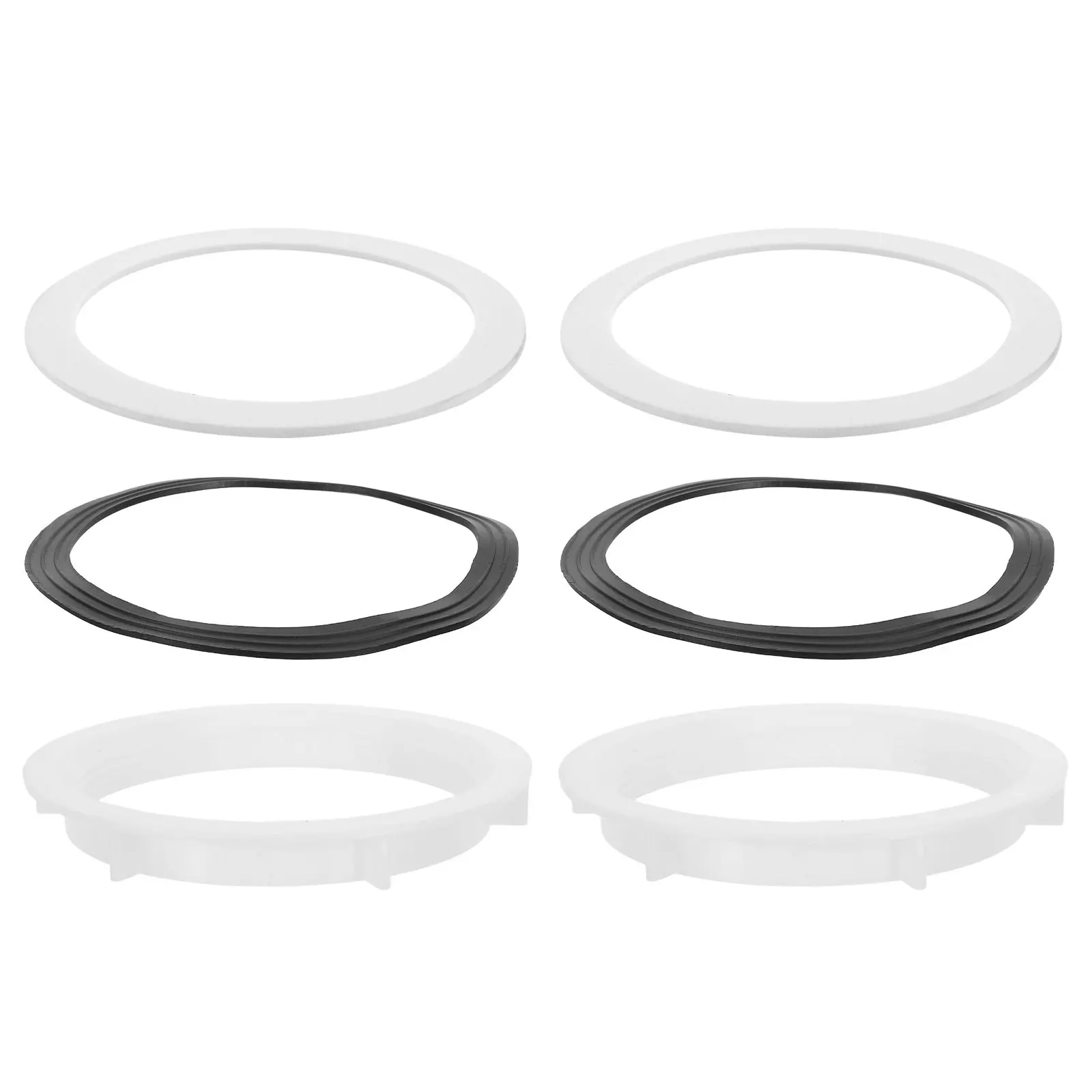 

Комплект из 6 резиновых уплотнителей для сливного клапана раковины, 110 мм, запасные части для кухонной мойки, герметичные сантехнические аксессуары