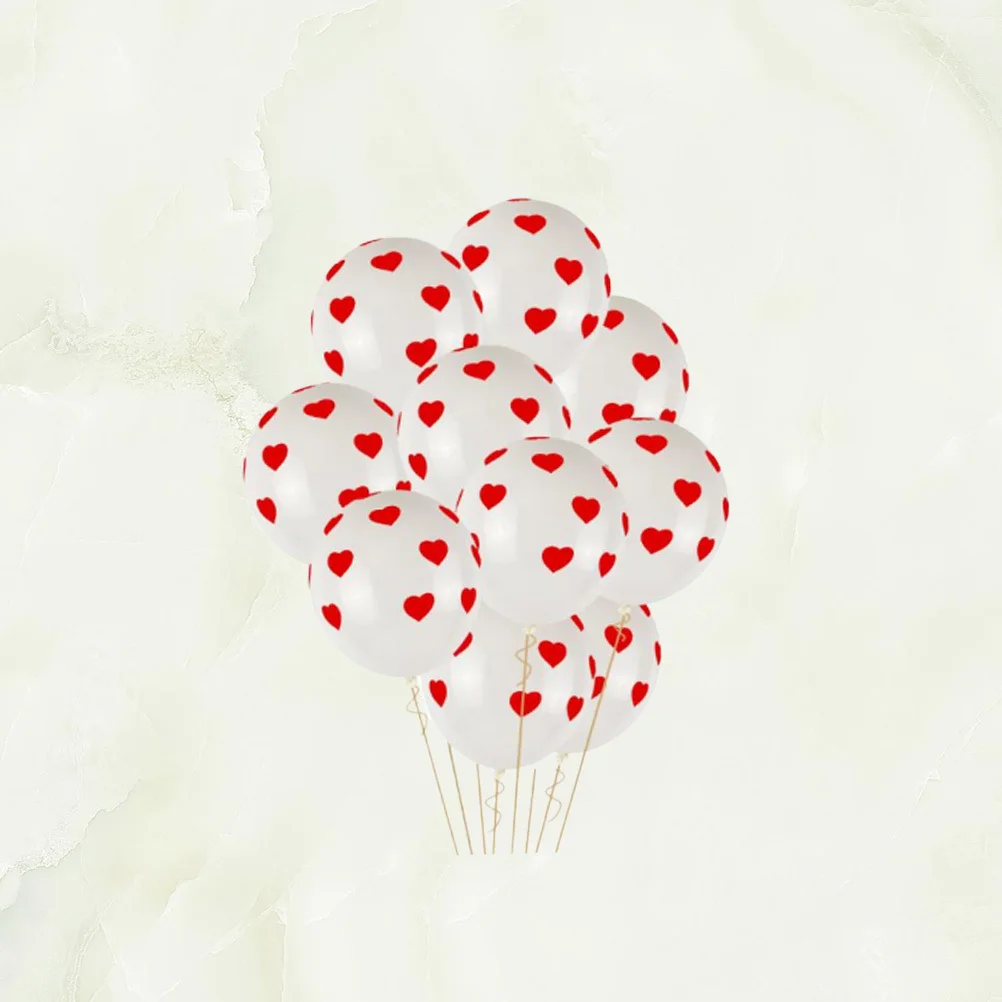 

100pcs Heart Pattern Balloon Decorative Latex Balloons For Wedding Party Supplies Kids Birthday Bar Decoration