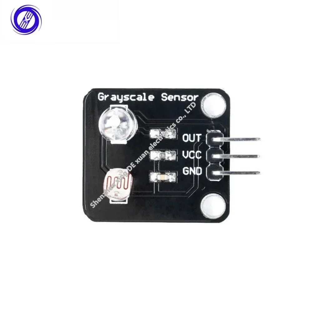 2PCS New Grayscale Sensor Photosensitive Resistor Light Sensor Analog Electronic Board Line Finder Tracking Module For Arduino