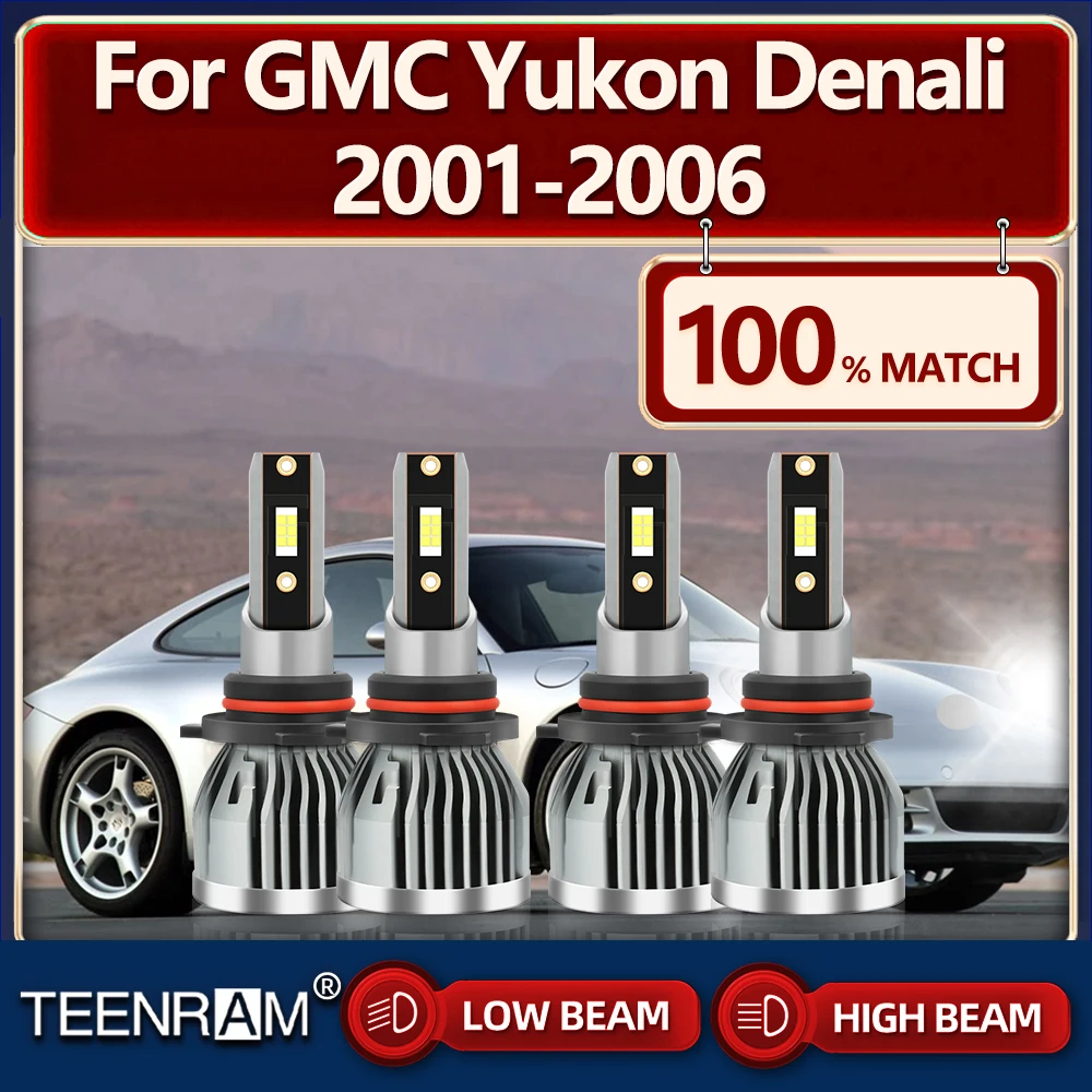 

Canbus LED Car Headlights Bulb 40000LM Plug&Play Car Light 6000K 12V 24V For GMC Yukon Denali 2001 2002 2003 2004 2005 2006