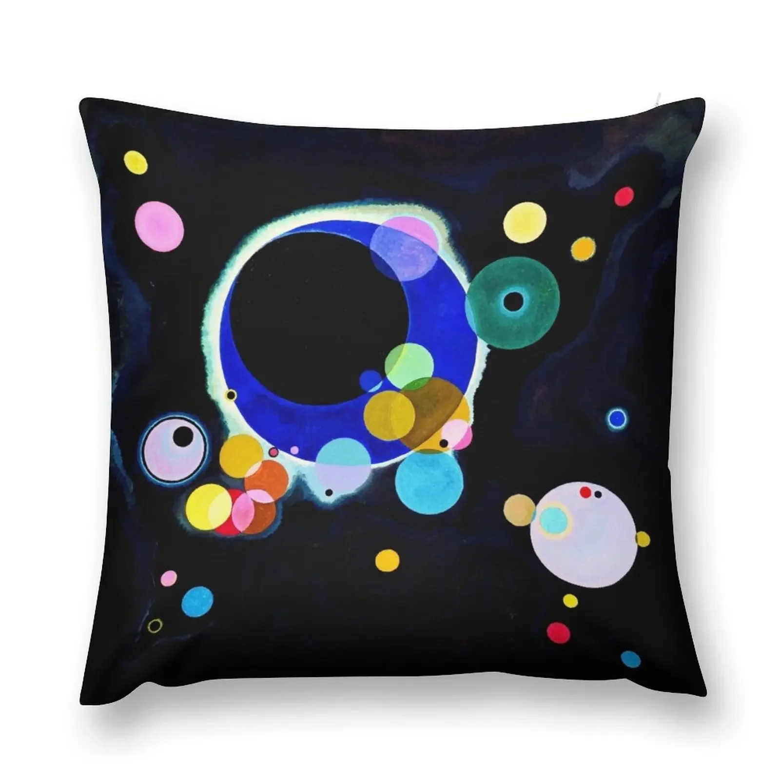 Several Circles Wassily Kandinsky Abstract Art Throw Pillow Cushion Cover Set Cusions Cover pillow
