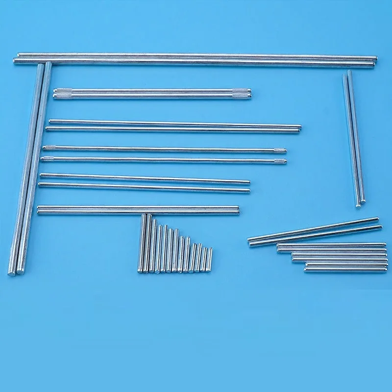 Various Lengths 10mm To 150mm Iron Axle Round Solid Metal Bar Rod Model Axles For Car Φ2mm Solid Shaft Round Rod