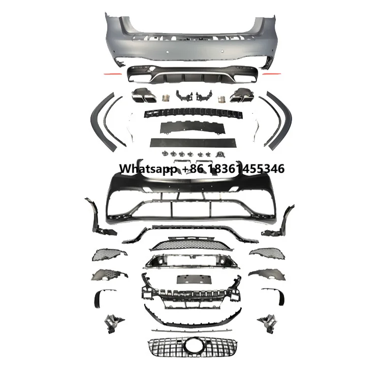 

For GLS W166 X166 2016-201 Damei Factory Sales GLS63 Style Front Rear Bumper Diffusers Grille Bumpers Body Kit