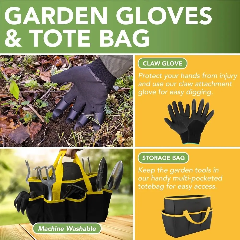 

Aluminum Alloy Gardening Tools Set Non-Slip Rust-Proof Planting Hand Tools Weeder Rake Flower Weeder Rake Gardening Landscaping