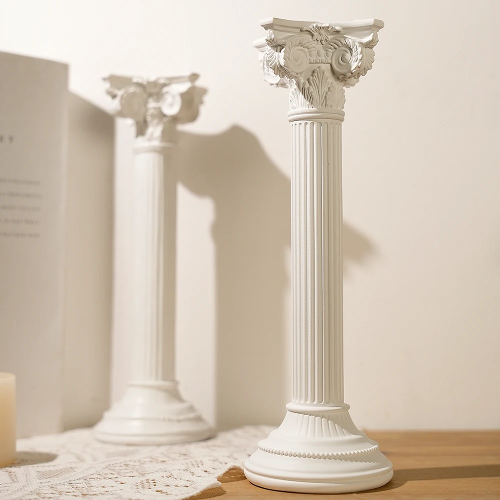 Greek Temple Ruins Ornaments European Roman Column Architectural Sculpture Home Decoration Resin Photography Props Ornaments