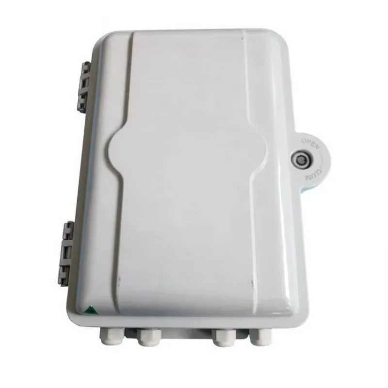 16 Core Waterproof Outdoor Fiber Terminal Box 4 Inlet 16 Outlet Wall Mount Enclosure For FTTH External Cabling