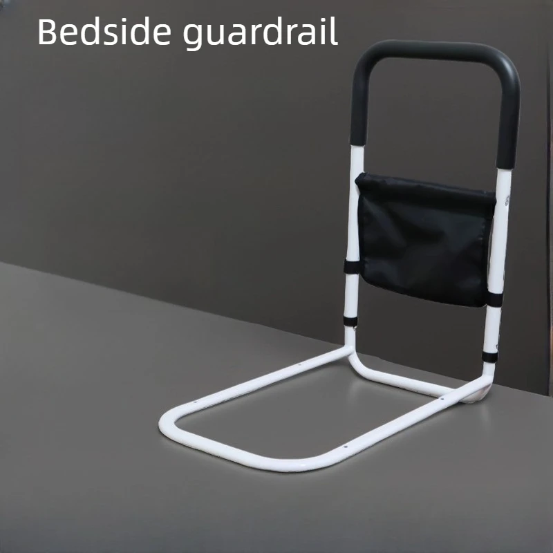 

Bedside Safety Rail for Elderly with Soft PU Handle Quick Install Design and Storage Pocket for Daily Support Use