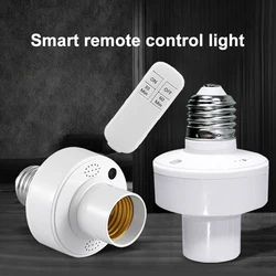 Wireless Remote Control E27 Light Socket Lamp Holder For LED Bulbs Lamp Socket Wireless Light Switch Kit AC85-265V 10m Range e27