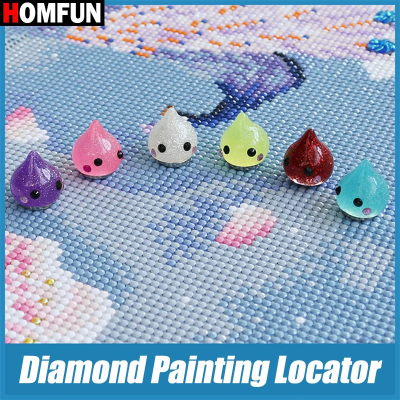 HOMFUN 5D Diamant Malerei Locator Magnet Halter Zubehör Abdeckung Minder für DIY Kunst Stickerei Fixer Werkzeuge Zufällige Farbe