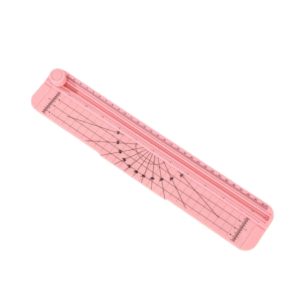 Manual Cutting Paper Cutter Durable Plastic Smooth Paper Trimmer Portable 360 Degrees Sliding Trimmer School Use