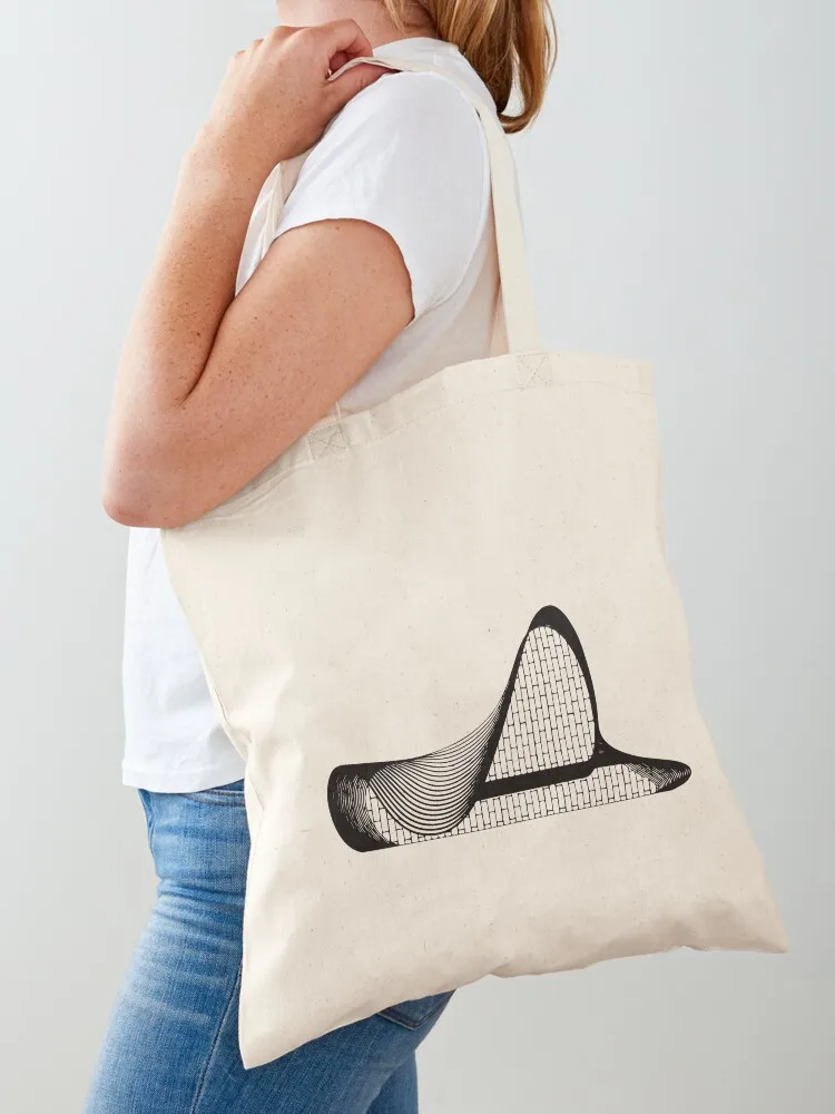 Zaha Hadid - Heydar Aliyev Center black outline Tote Bag custom bags shopping bag logo Shopper bag Big women