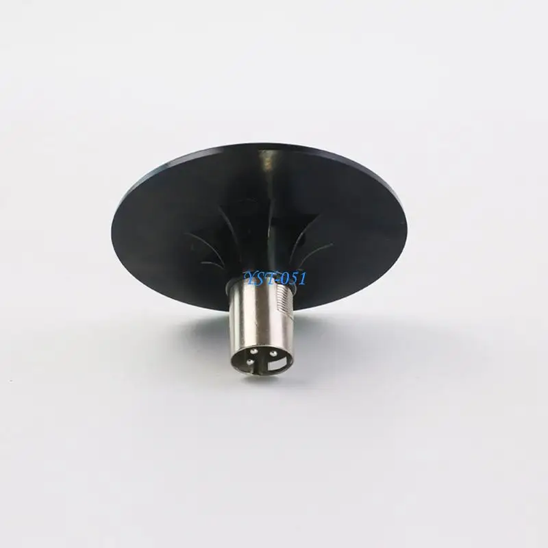 E15A Black Suction Adapter Base with 3 Pin Metal Connector 8.5Cm/3.34in Round Replacement Part
