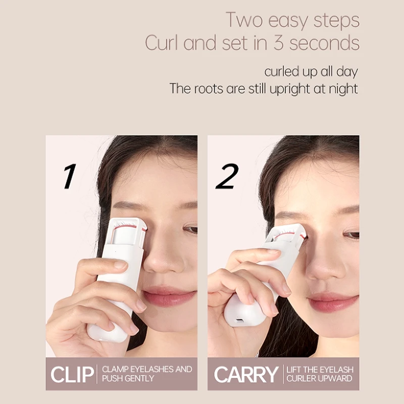 Electric Eyelash Curler USB Charging Portable Eyelash Curler Beginner\'s Eyelash Shaping and Lasting Curling Thermal Eyelash Clip