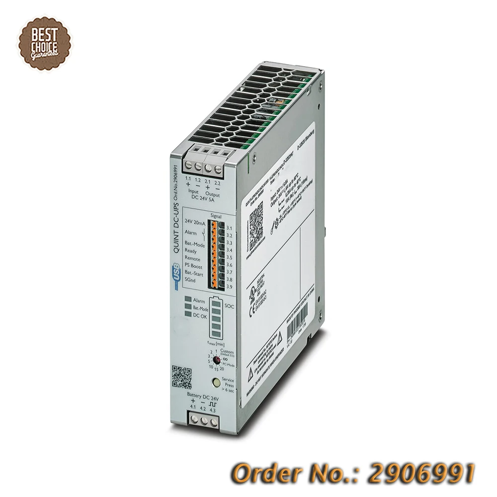 Industrial Control Product 2906991 QUINT4-UPS/24DC/24DC/5/USB For Phoenix UPS 24VDC/5A Uninterruptible Power Supply