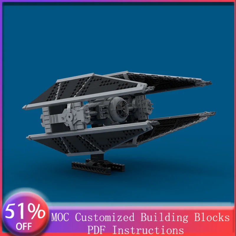 

888 PCS Space War Model Tie LEGENDS MOC Customize Modular Building Block Technology Model Design Simple DIY Toy Christmas Gift